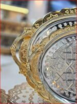 Golden Metal Serving Trays