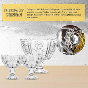 Luxury 7 piece glass bowls set with crystal finish