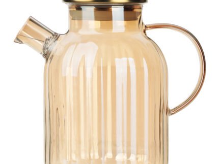Amber Glass Tea Set
