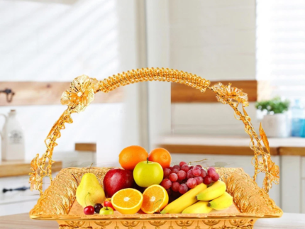 Golden Metal Serving Tray