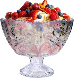 Luxury 7 piece glass bowls set with crystal finish