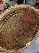 Golden Metal Serving Trays