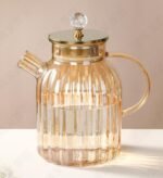 Amber Glass Tea Set