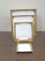 Gold Rim Ceramic Dining Set