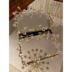 Gold Toned Mirrored Serving Tray
