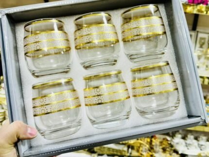 Amigo Gold Plated Crystal Glasses