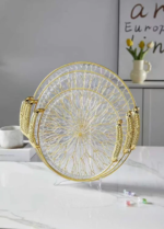 Elegant 3 Piece Serving Tray Set
