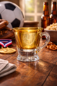 6 piece Turkish glass cups and saucer set