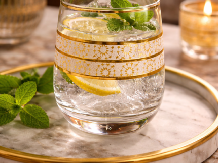Amigo Gold Plated Crystal Glasses