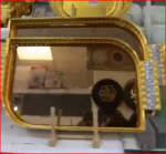 Royal Crystal Gold Serving Tray