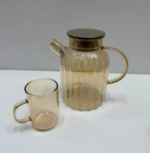 Amber Glass Tea Set