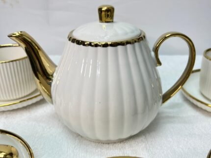 Luxury White Ceramic Tea Set