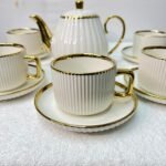 Luxury White Ceramic Tea Set