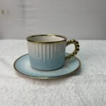 Luxury Gradient Ceramic Tea Cup Set