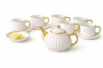 Luxury White Ceramic Tea Set