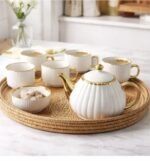 Luxury White Ceramic Tea Set