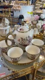 Luxury Floral Ceramic Tea Set