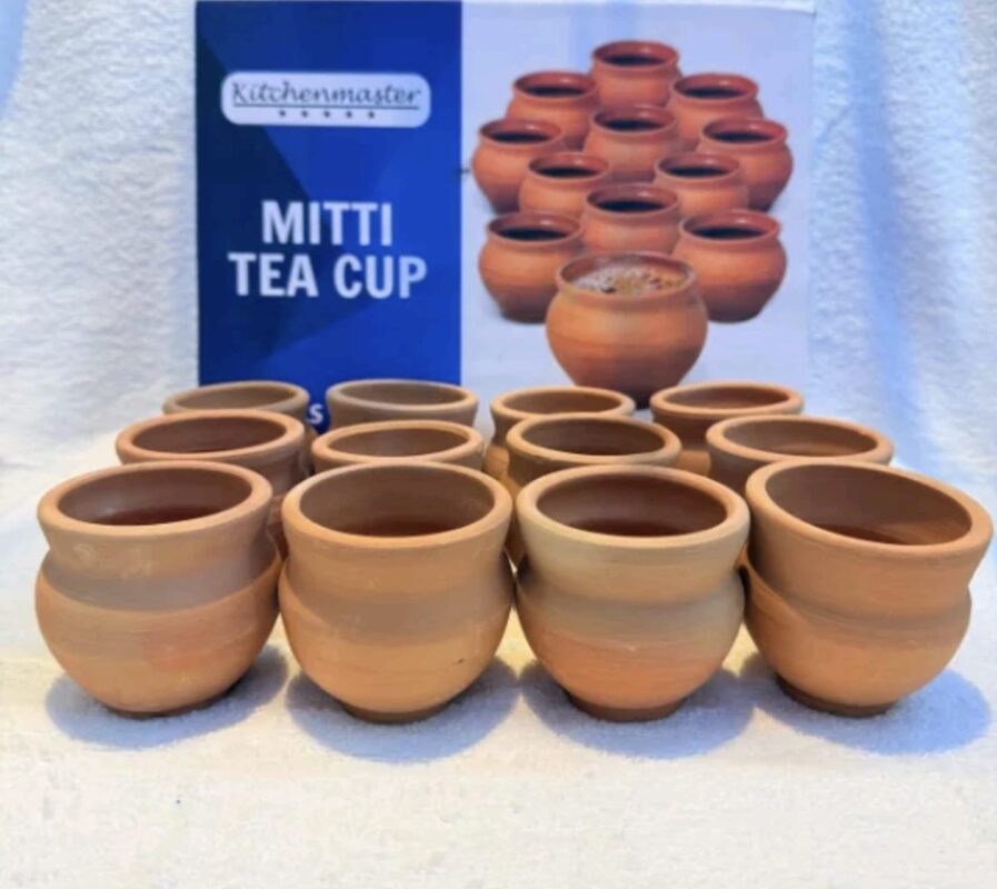 Mitti Tea Cups Set - Luxury Kitchenmaster Mitti Tea Cups Set – 12 Pcs Clay Kulhad for Tea & Coffee (view 2)
