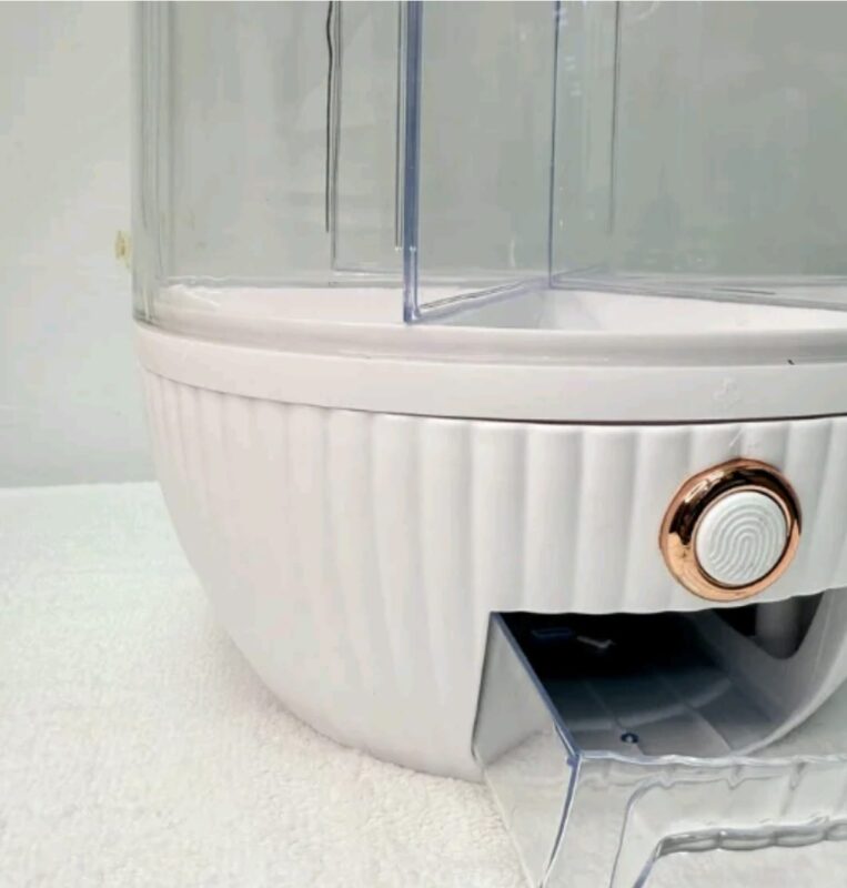 Luxury Rotating Food Storage Container - Luxury Rotating Food Storage Container – 9KG 6-Grid Airtight Grain Dispenser (view 2)
