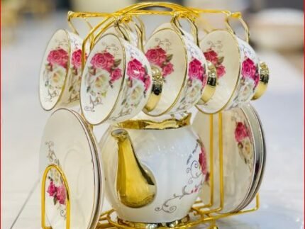 Luxury Floral Ceramic Tea Set