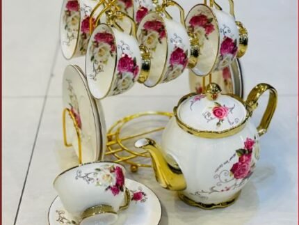 Luxury Floral Ceramic Tea Set