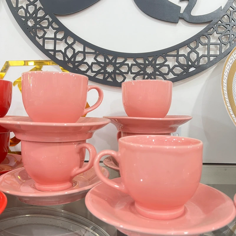 10 Luxury Ceramic Cups Set