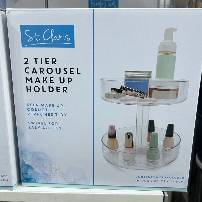 11 Luxury 2 Tier Makeup Holder