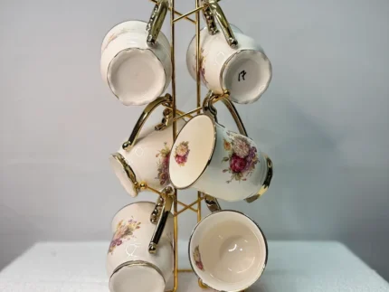 Luxury floral cup set