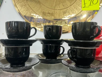 Luxury Ceramic Cups with Saucers