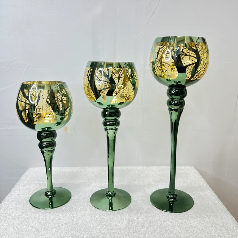 1769028640 Luxury Set of 3 Candle Holders