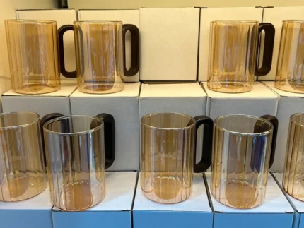 Luxury 6 pcs Glass Cup for Tea Coffee