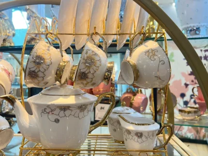Luxury Floral Tea Cup Set