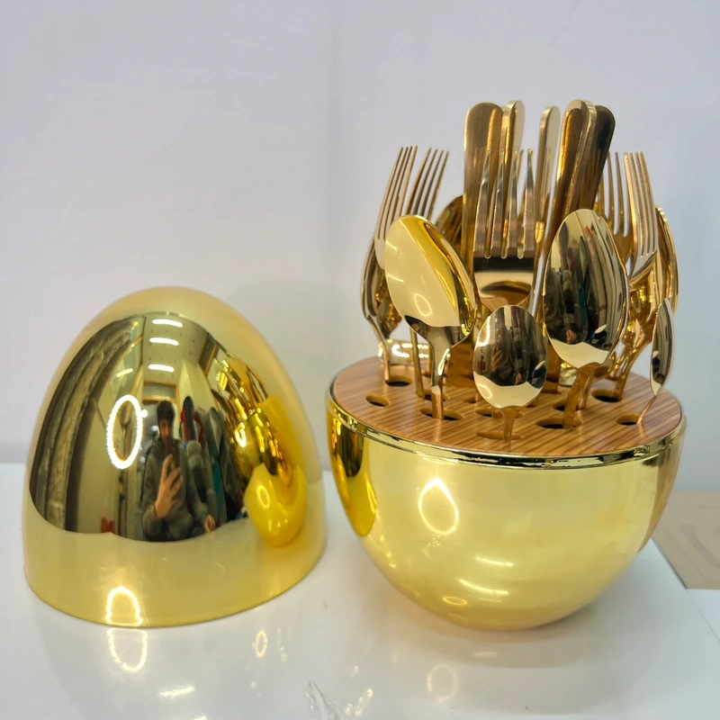 2 Luxury Golden Spoon Set