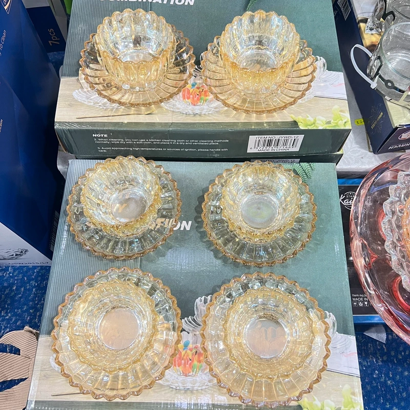 21 Luxury Small Glass Golden Dessert