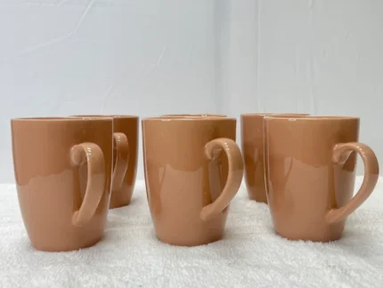 Luxury Beige Ceramic Cups