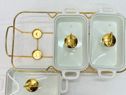 Luxury Set of 3 Food Warmer