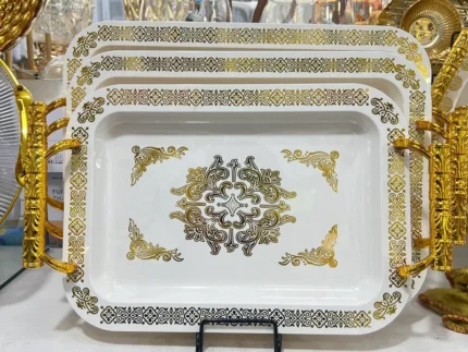 Rectangular Gold Serving Tray