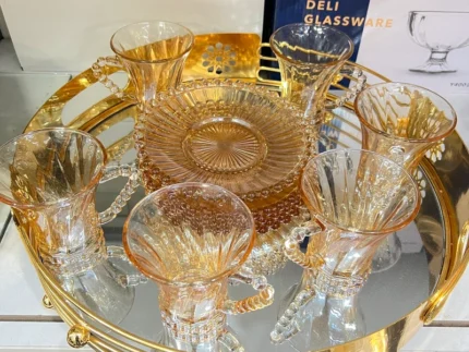 Luxury Gold Glass Cups