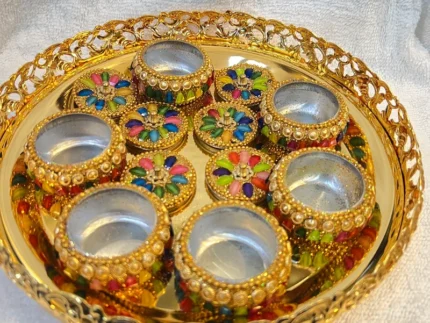 Luxury Gold Tray with Boxes