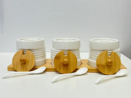 Luxury White Spice Jar Set