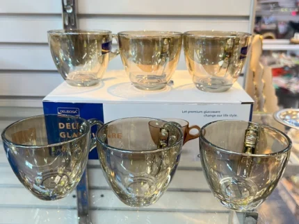 Luxury Golden Tea Coffee Cups Set