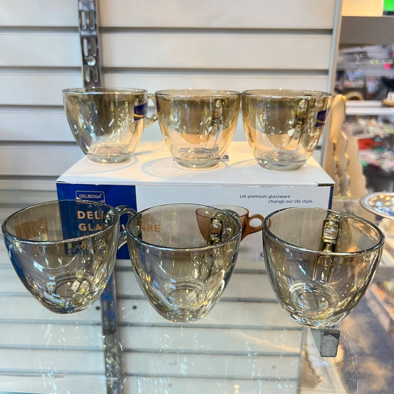 38 Luxury Golden Tea Coffee Cups Set