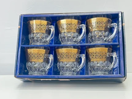 Luxury Gold Glass Cups