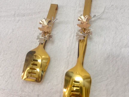 Luxury Floral Serving Tongues