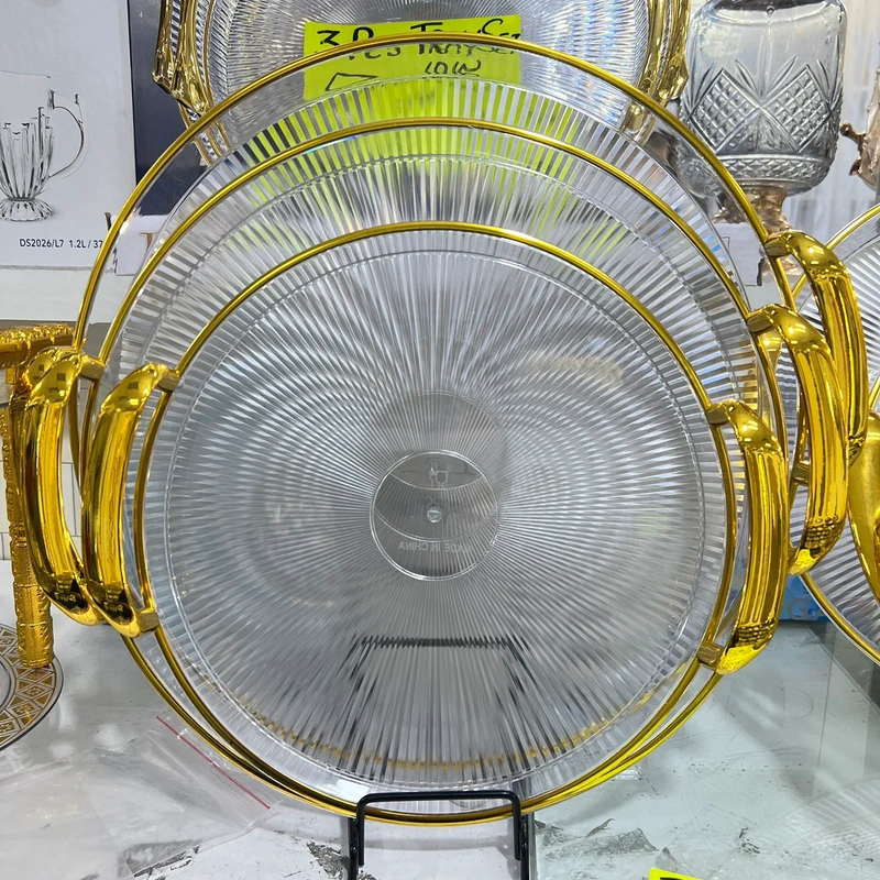 42 Golden Plastic Luxury Serving Set