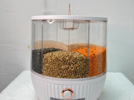 Luxury rotating food storage container