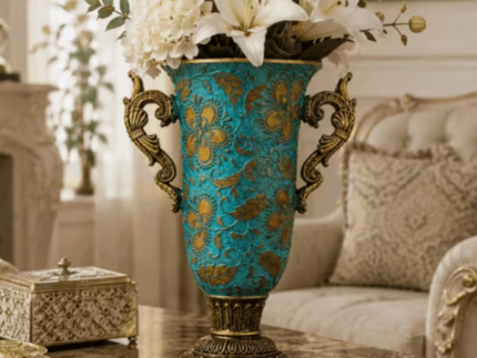 Luxury Turquoise Porcelain Vase