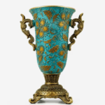 Luxury Turquoise Porcelain Vase