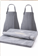 marble pastry board with rolling pin