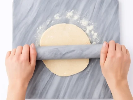 marble pastry board set